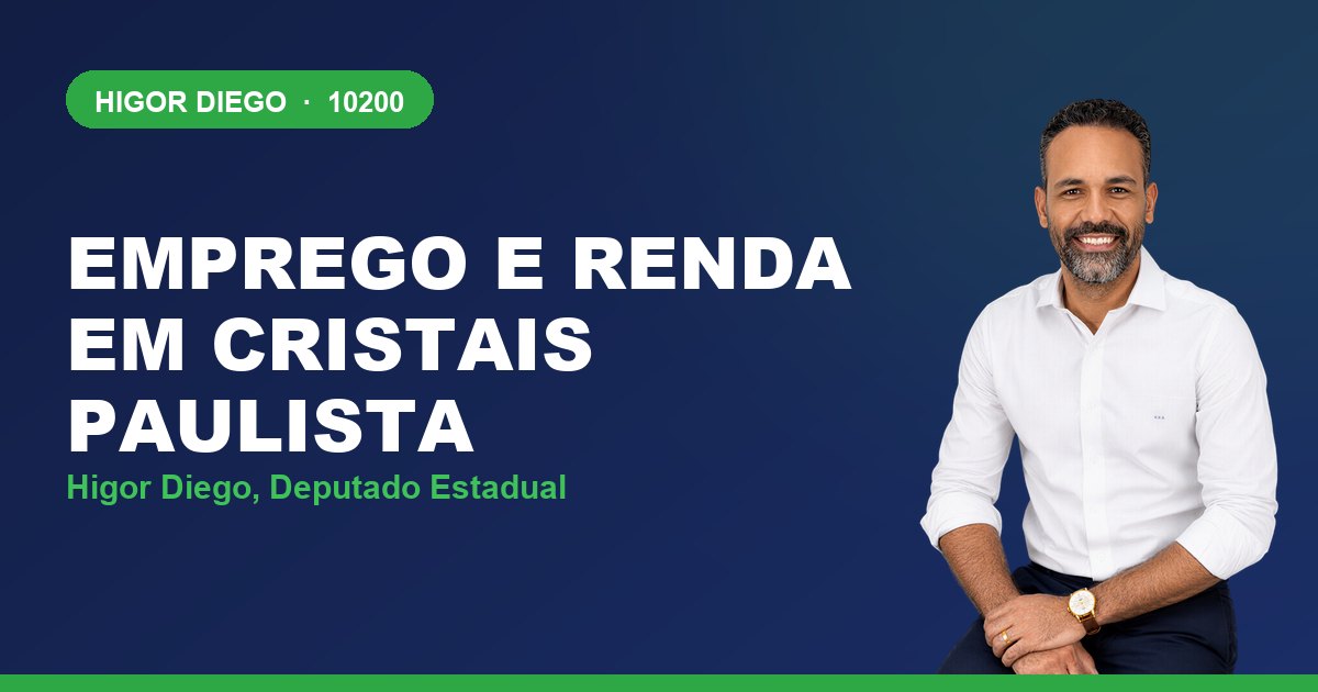 Emprego e Renda em Cristais Paulista, com Higor Diego, deputado estadual 10200