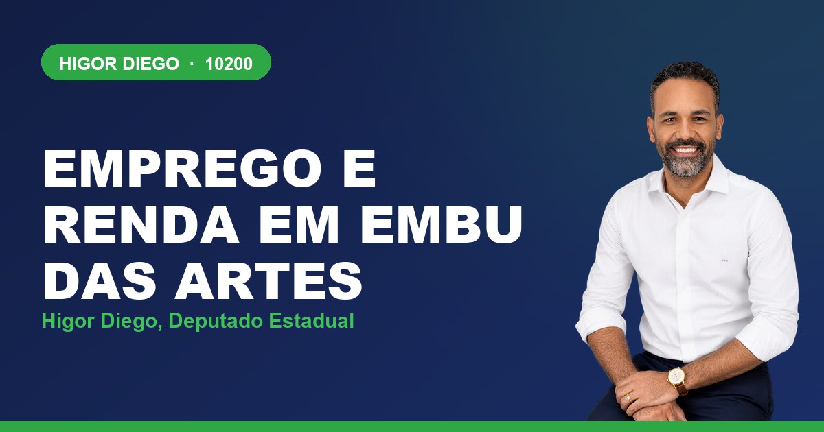 Emprego e Renda em Embu das Artes, com Higor Diego, deputado estadual 10200