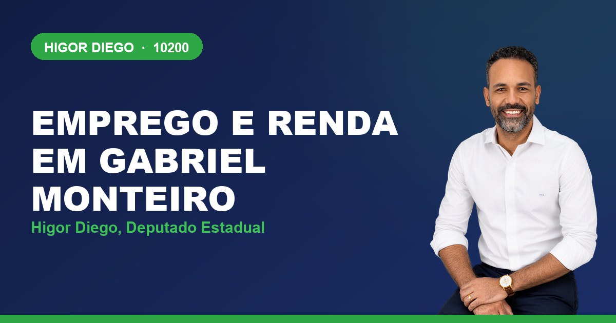 Emprego e Renda em Gabriel Monteiro, com Higor Diego, deputado estadual 10200