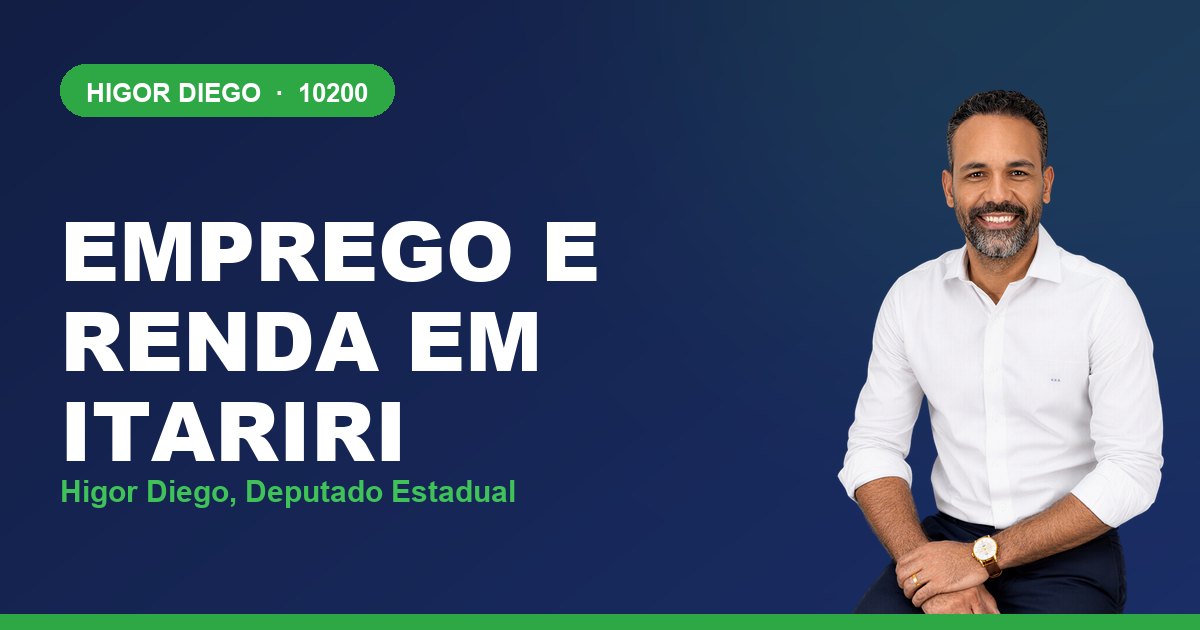 Emprego e Renda em Itariri, com Higor Diego, deputado estadual 10200