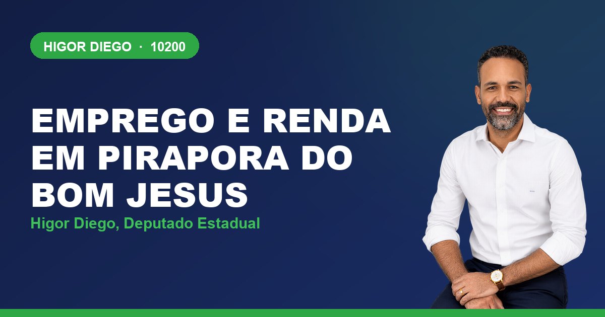 Emprego e Renda em Pirapora do Bom Jesus, com Higor Diego, deputado estadual 10200