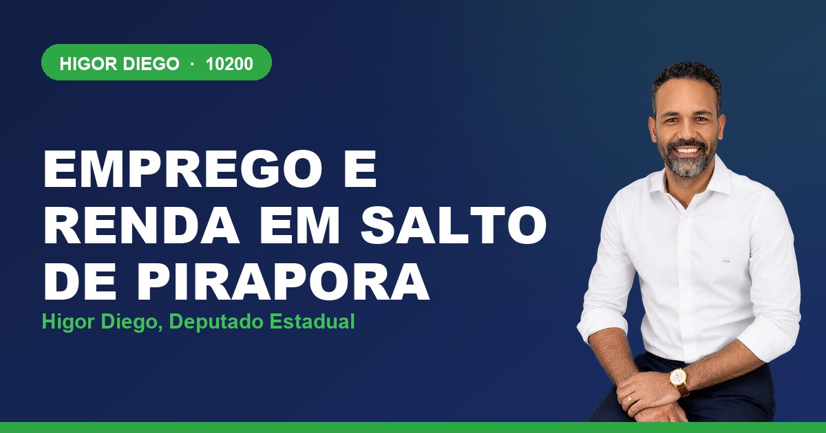 Emprego e Renda em Salto de Pirapora, com Higor Diego, deputado estadual 10200