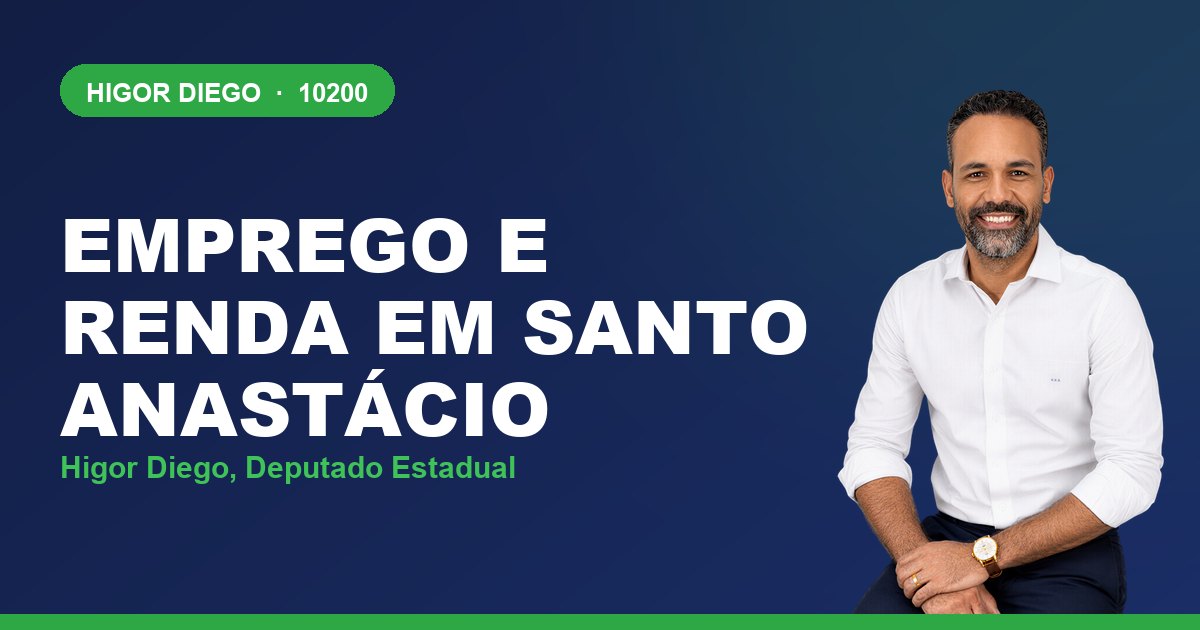 Emprego e Renda em Santo Anastácio, com Higor Diego, deputado estadual 10200