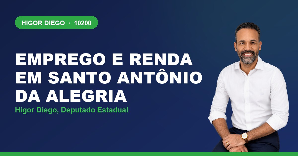 Emprego e Renda em Santo Antônio da Alegria, com Higor Diego, deputado estadual 10200