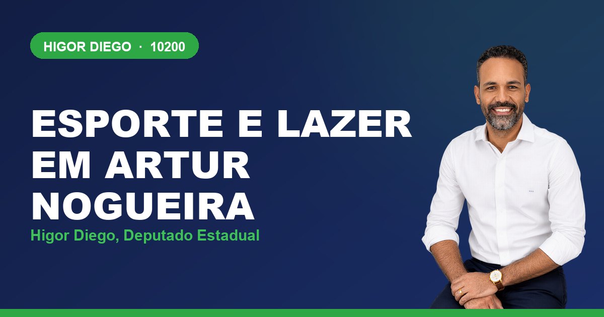 Esporte e Lazer em Artur Nogueira, com Higor Diego, deputado estadual 10200