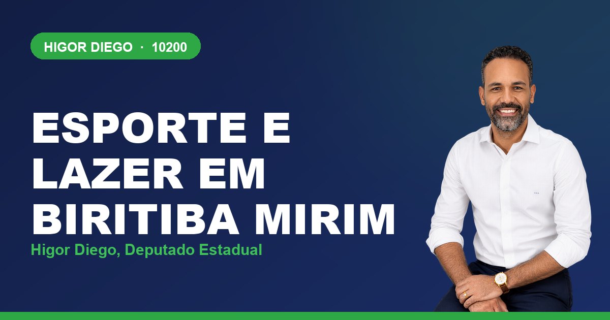 Esporte e Lazer em Biritiba Mirim, com Higor Diego, deputado estadual 10200