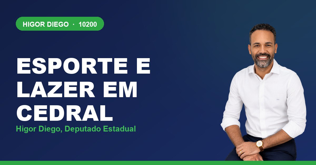 Esporte e Lazer em Cedral, com Higor Diego, deputado estadual 10200