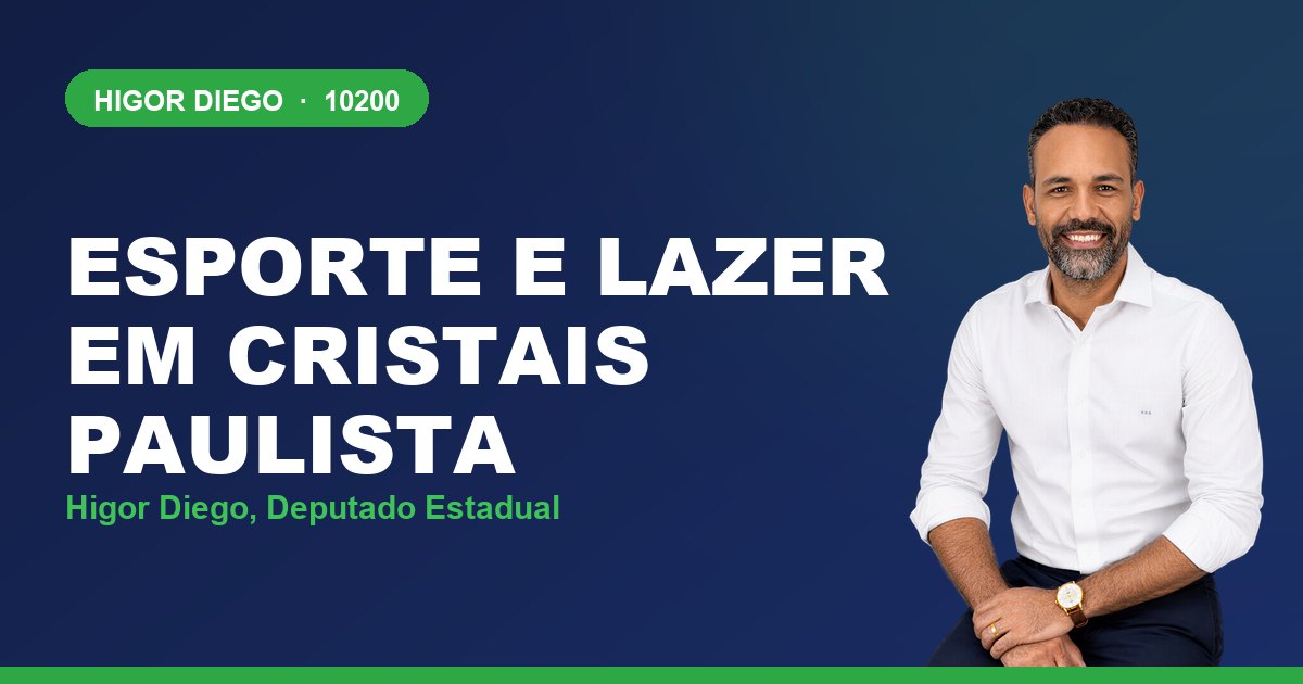 Esporte e Lazer em Cristais Paulista, com Higor Diego, deputado estadual 10200