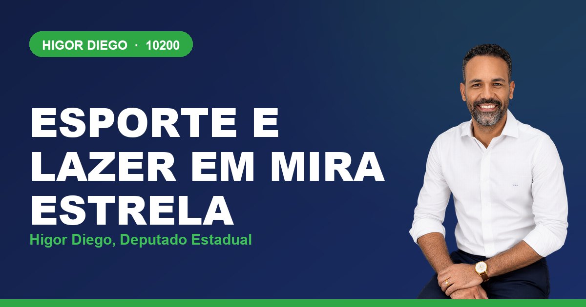 Esporte e Lazer em Mira Estrela, com Higor Diego, deputado estadual 10200