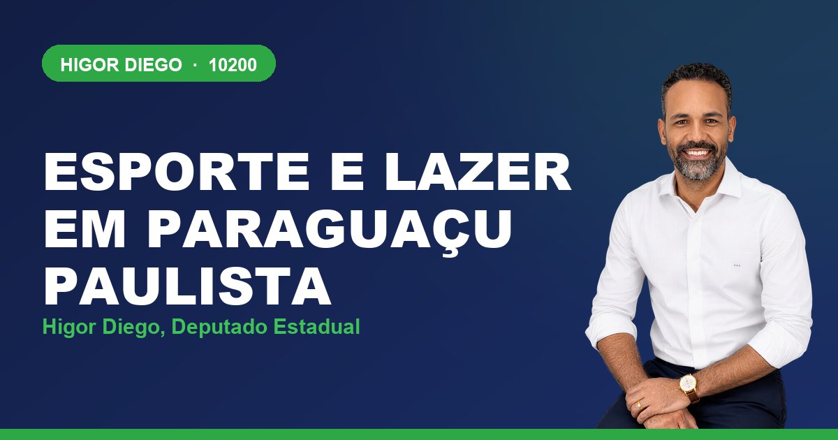 Esporte e Lazer em Paraguaçu Paulista, com Higor Diego, deputado estadual 10200