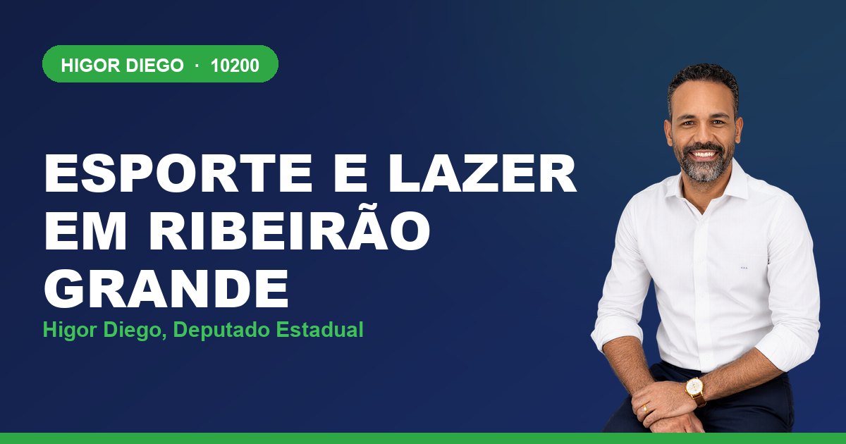 Esporte e Lazer em Ribeirão Grande, com Higor Diego, deputado estadual 10200