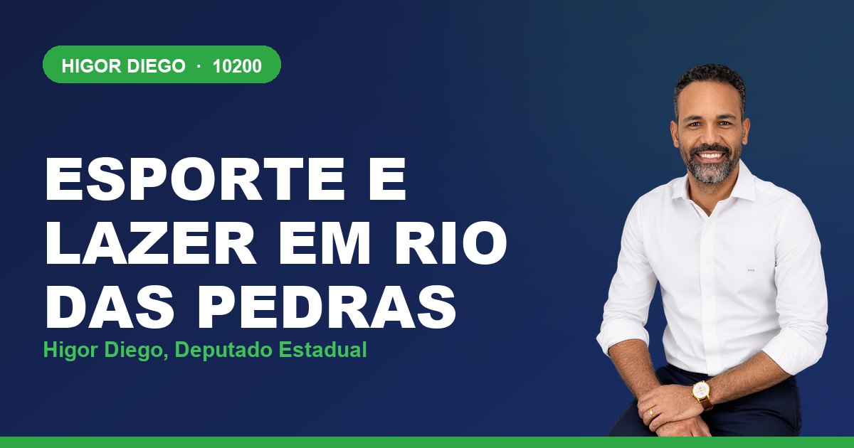Esporte e Lazer em Rio das Pedras, com Higor Diego, deputado estadual 10200