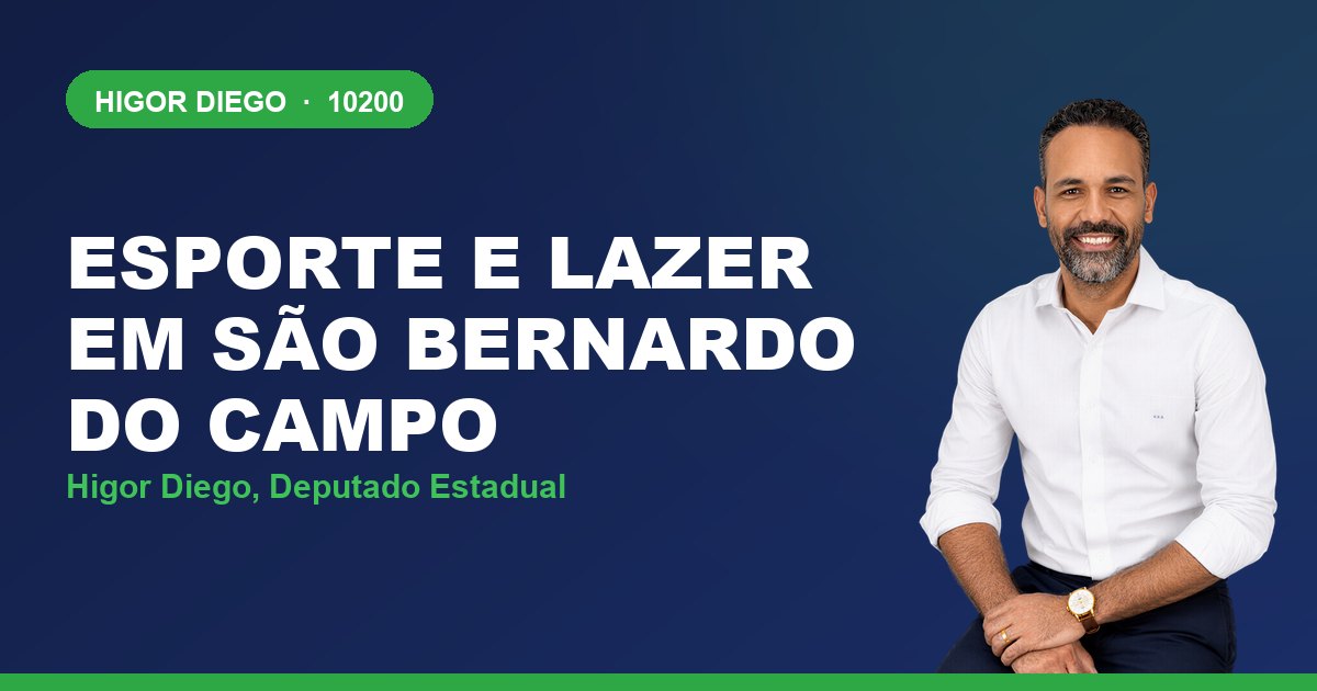 Esporte e Lazer em São Bernardo do Campo, com Higor Diego, deputado estadual 10200