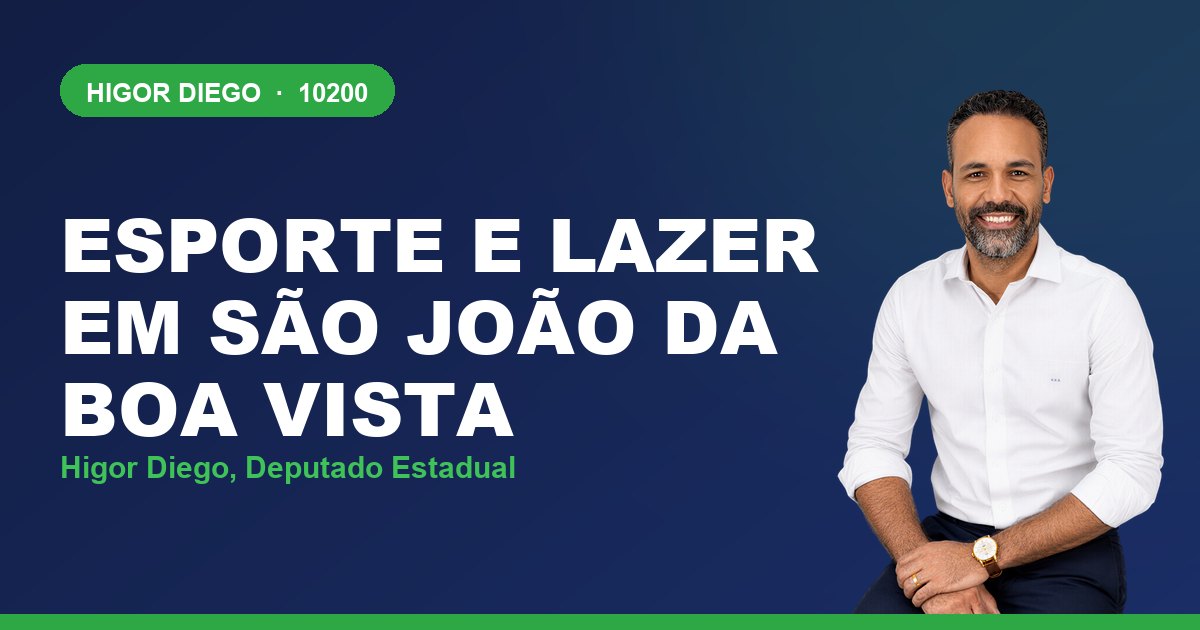 Esporte e Lazer em São João da Boa Vista, com Higor Diego, deputado estadual 10200