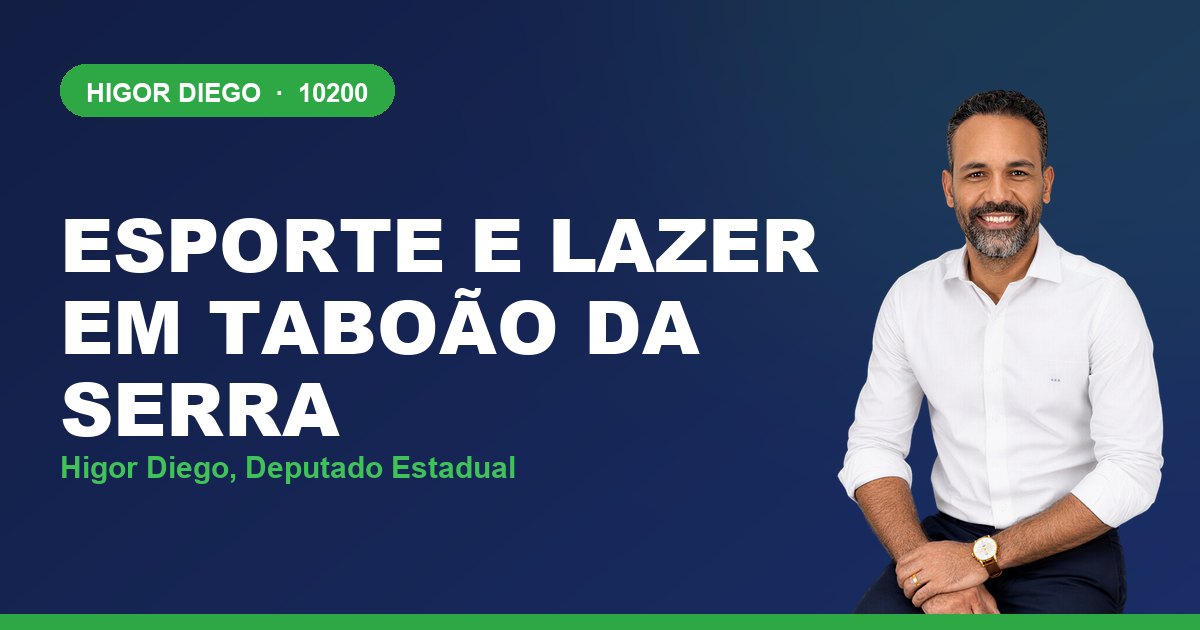 Esporte e Lazer em Taboão da Serra, com Higor Diego, deputado estadual 10200