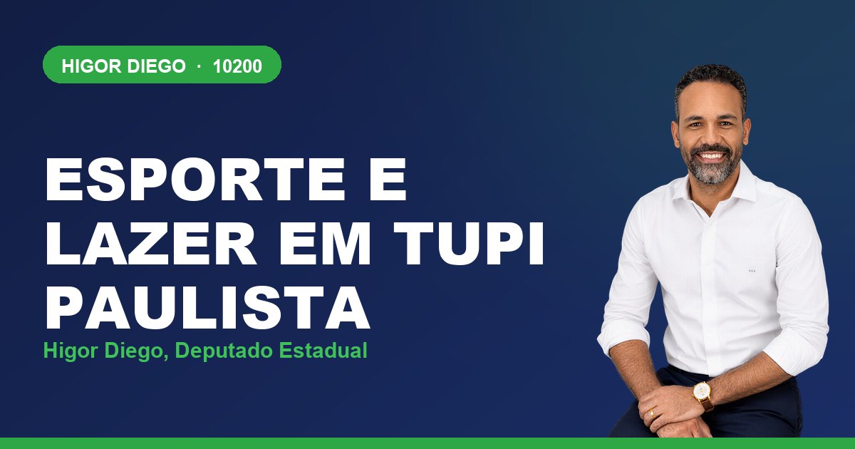 Esporte e Lazer em Tupi Paulista, com Higor Diego, deputado estadual 10200
