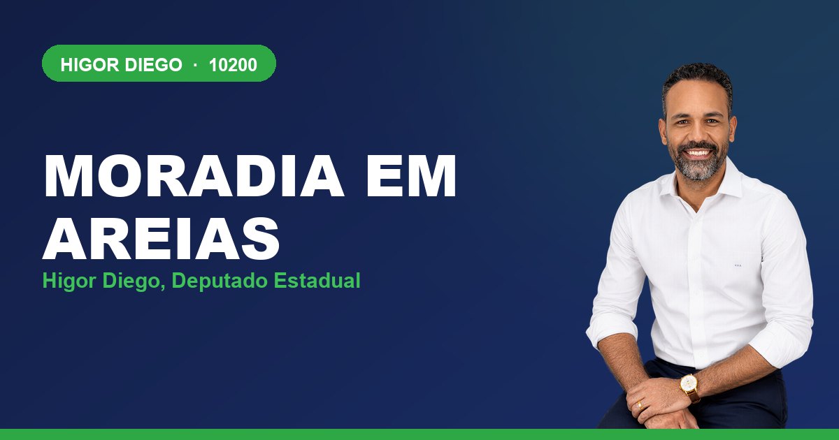 Moradia em Areias, com Higor Diego, deputado estadual 10200