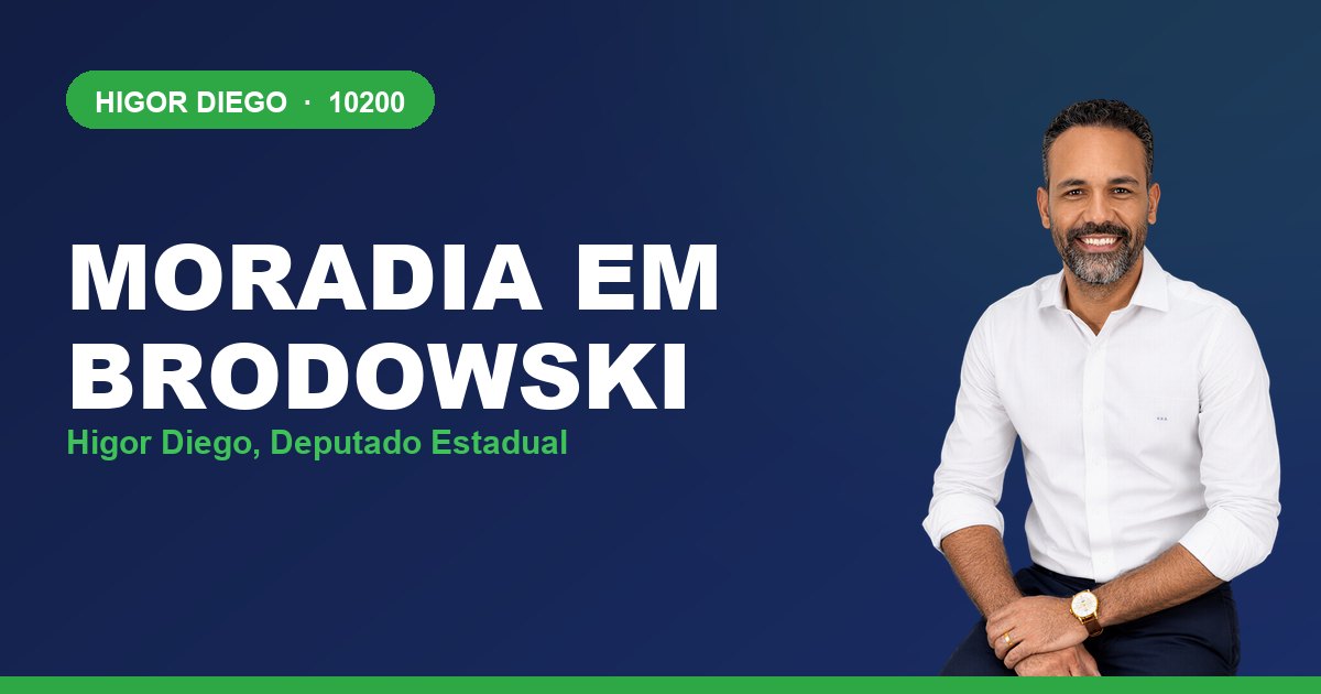Moradia em Brodowski, com Higor Diego, deputado estadual 10200