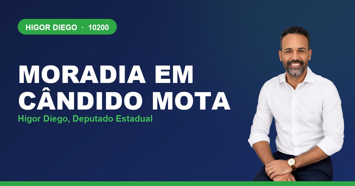 Moradia em Cândido Mota, com Higor Diego, deputado estadual 10200