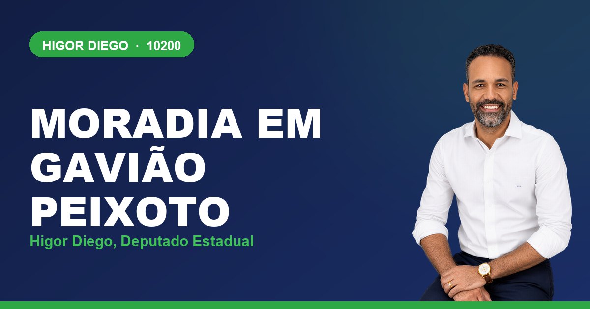 Moradia em Gavião Peixoto, com Higor Diego, deputado estadual 10200