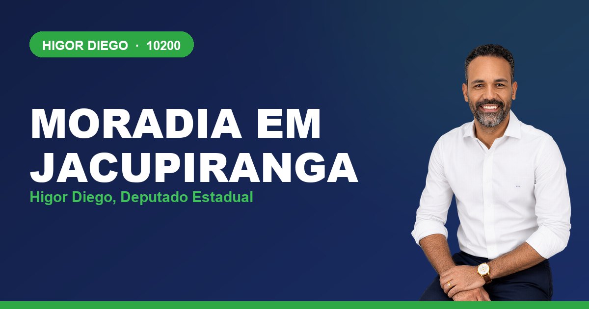 Moradia em Jacupiranga, com Higor Diego, deputado estadual 10200