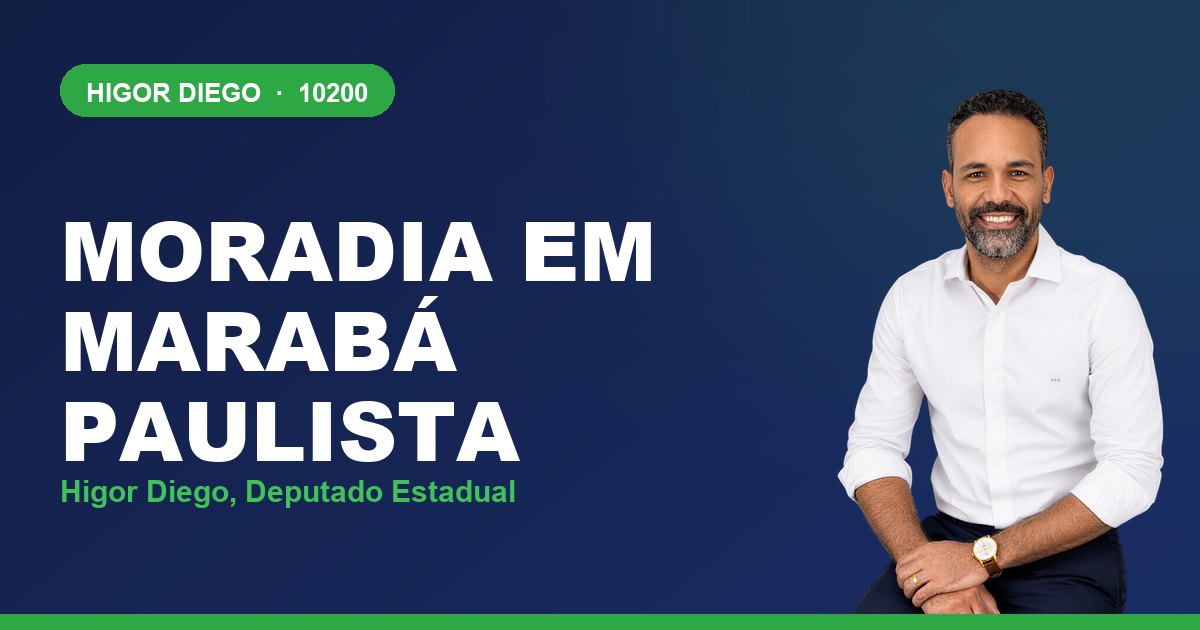 Moradia em Marabá Paulista, com Higor Diego, deputado estadual 10200