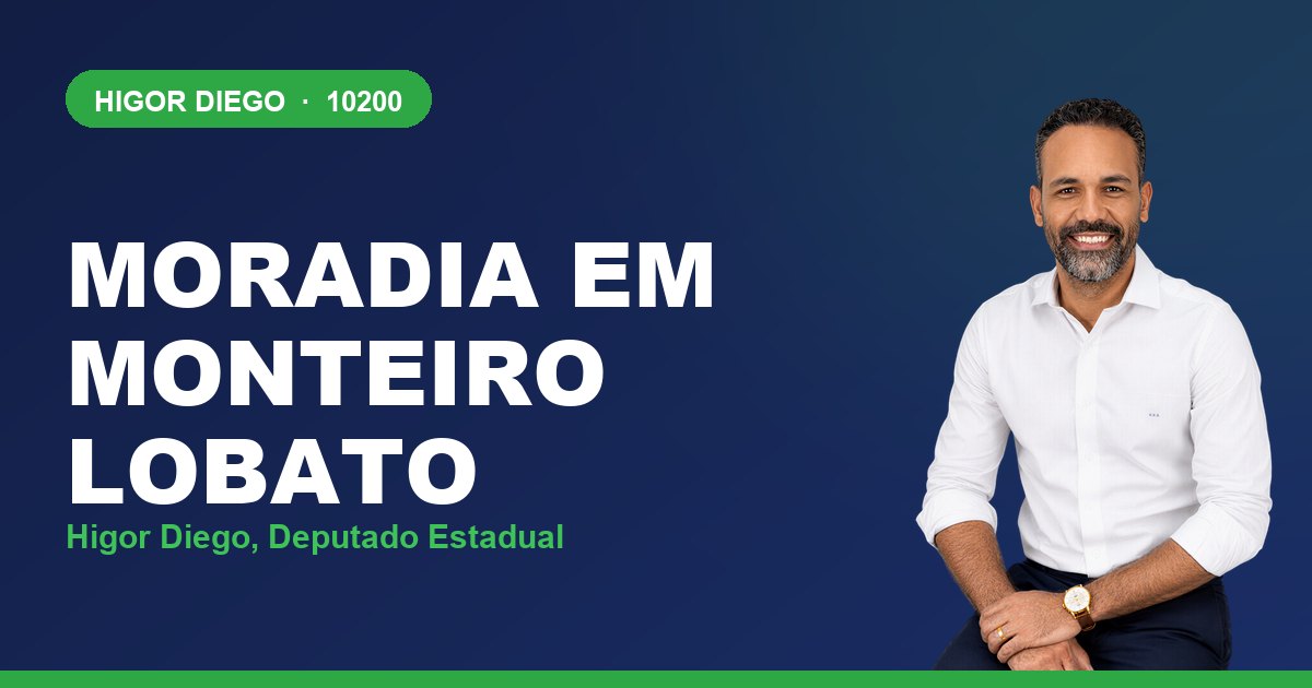 Moradia em Monteiro Lobato, com Higor Diego, deputado estadual 10200