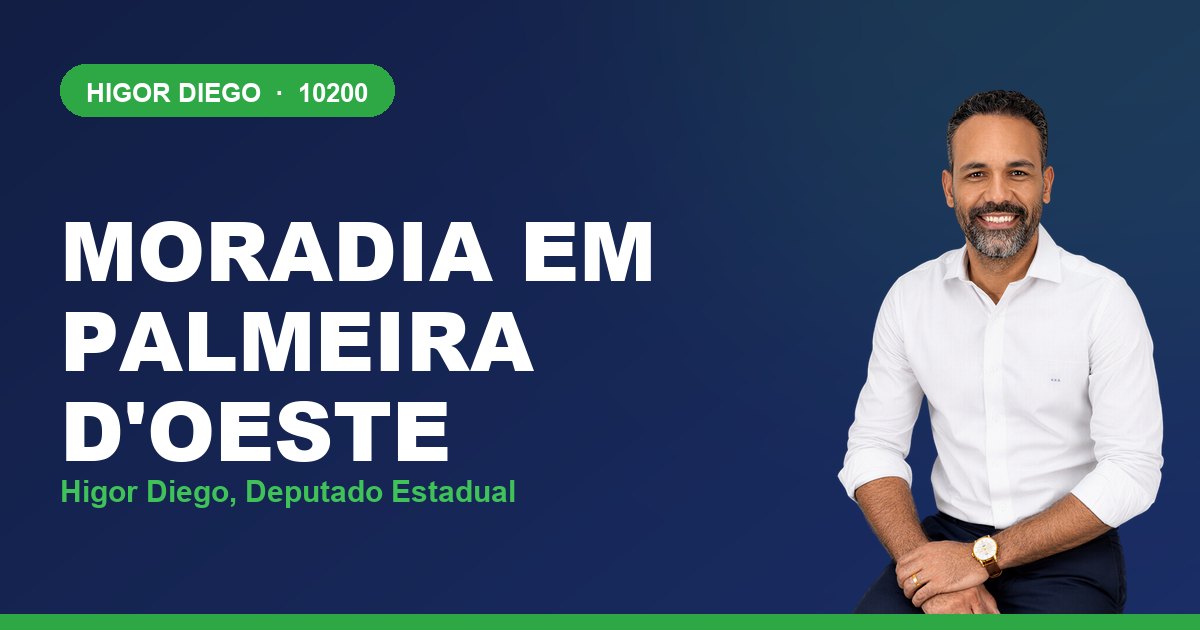 Moradia em Palmeira d'Oeste, com Higor Diego, deputado estadual 10200
