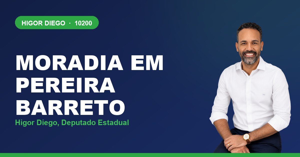 Moradia em Pereira Barreto, com Higor Diego, deputado estadual 10200