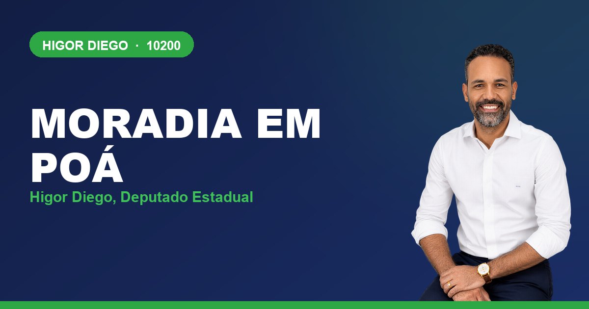 Moradia em Poá, com Higor Diego, deputado estadual 10200
