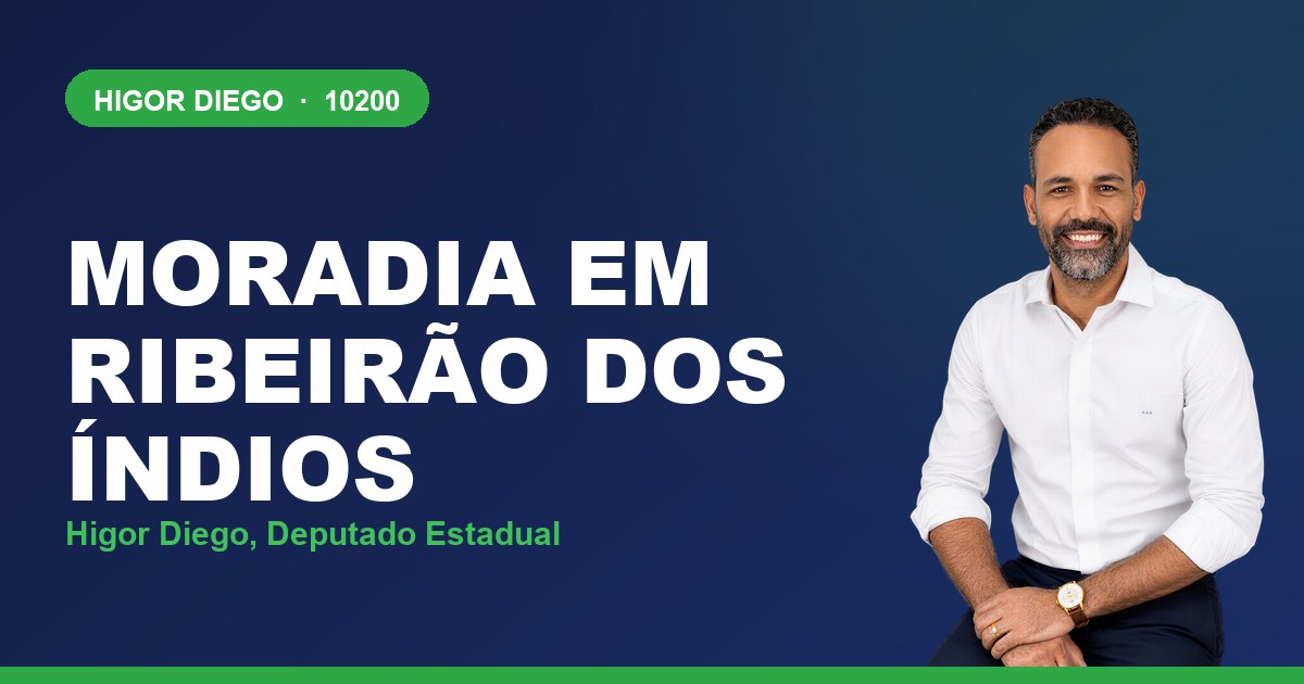 Moradia em Ribeirão dos Índios, com Higor Diego, deputado estadual 10200