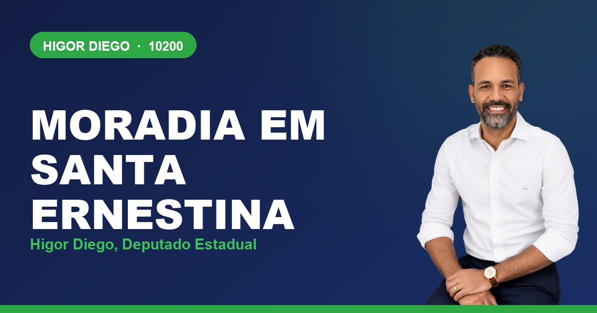 Moradia em Santa Ernestina, com Higor Diego, deputado estadual 10200