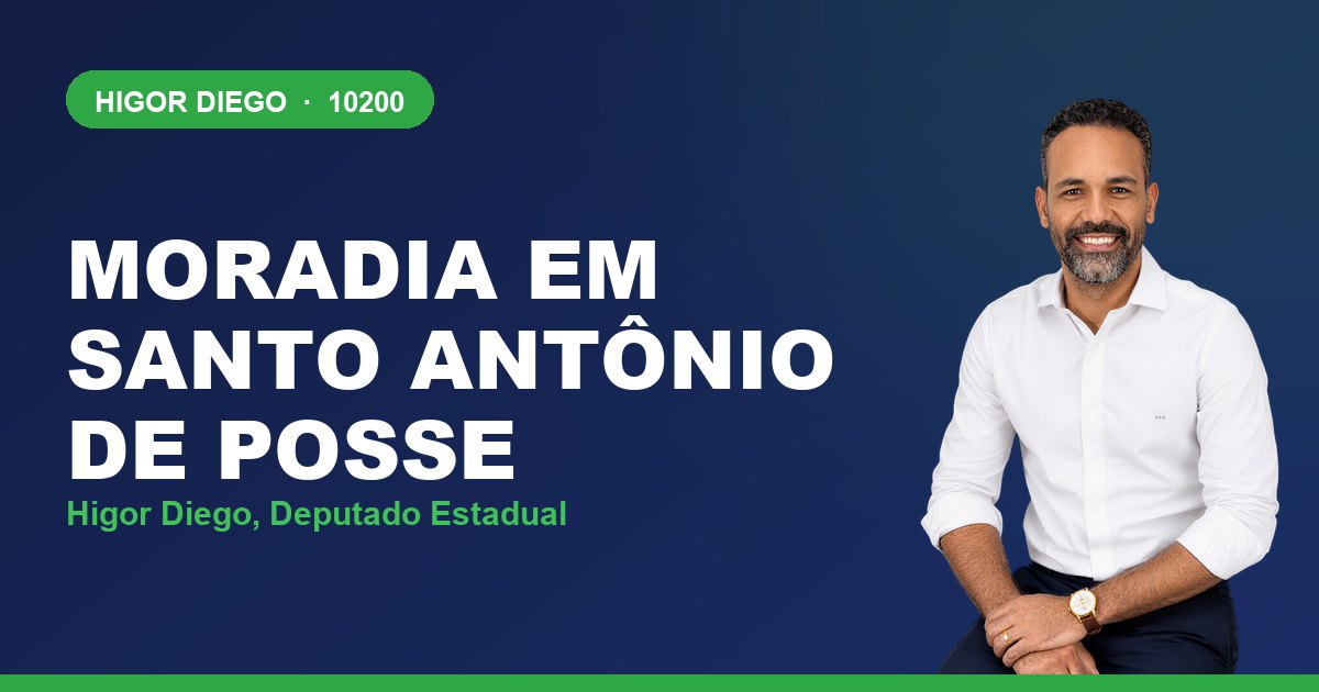 Moradia em Santo Antônio de Posse, com Higor Diego, deputado estadual 10200