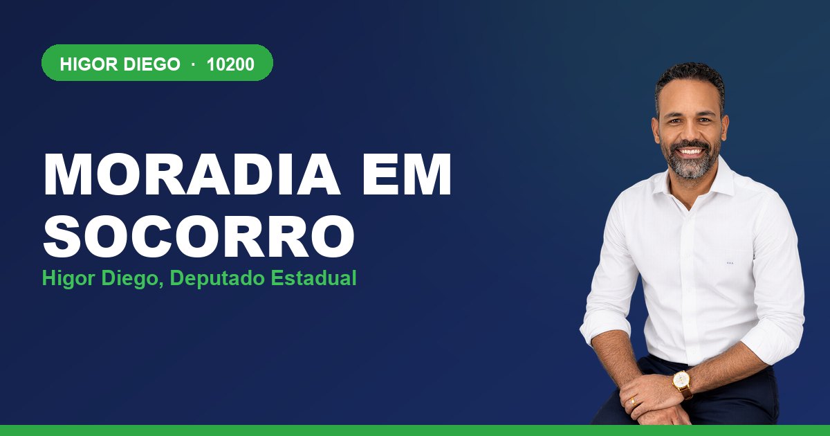 Moradia em Socorro, com Higor Diego, deputado estadual 10200