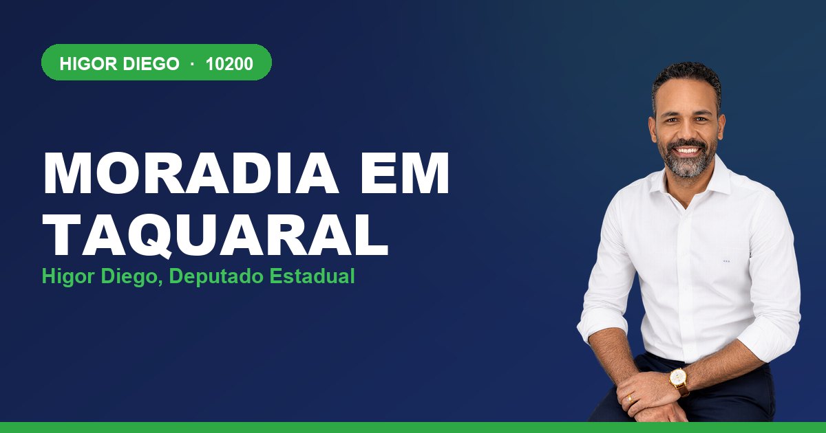Moradia em Taquaral, com Higor Diego, deputado estadual 10200