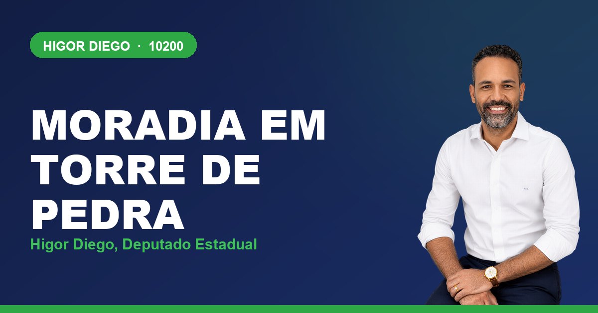 Moradia em Torre de Pedra, com Higor Diego, deputado estadual 10200