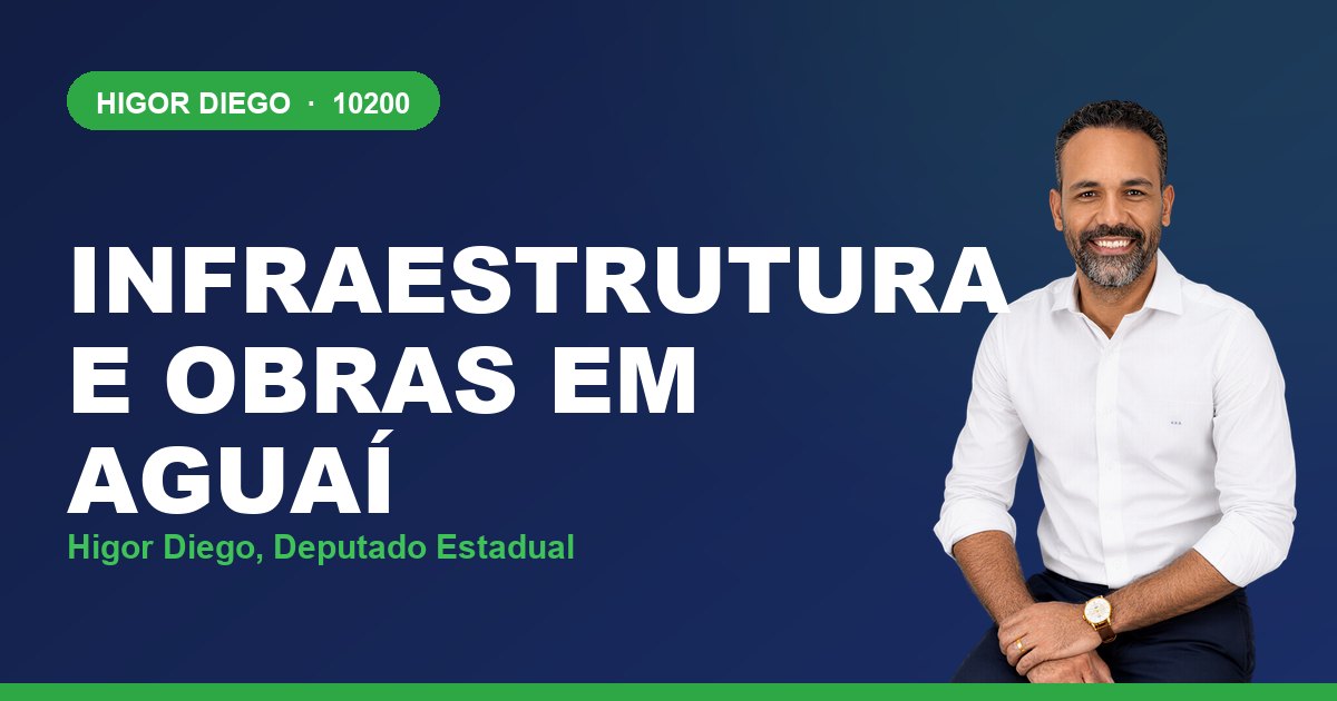 Infraestrutura e Obras em Aguaí, com Higor Diego, deputado estadual 10200