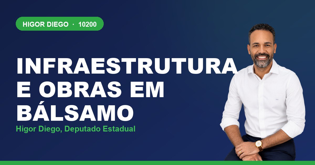 Infraestrutura e Obras em Bálsamo, com Higor Diego, deputado estadual 10200