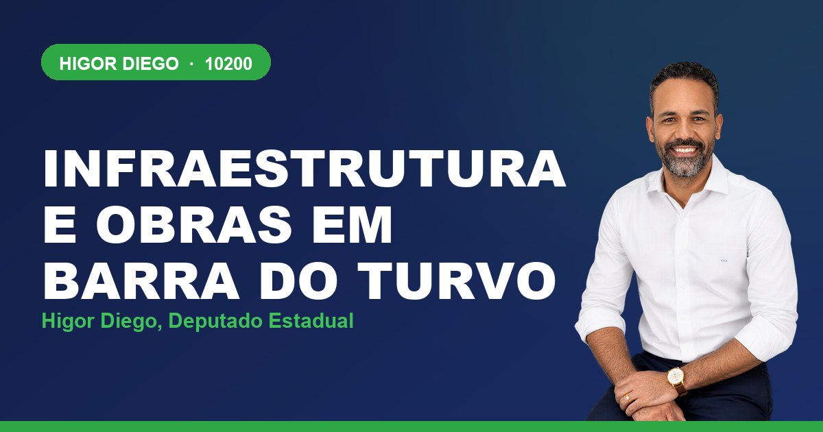 Infraestrutura e Obras em Barra do Turvo, com Higor Diego, deputado estadual 10200