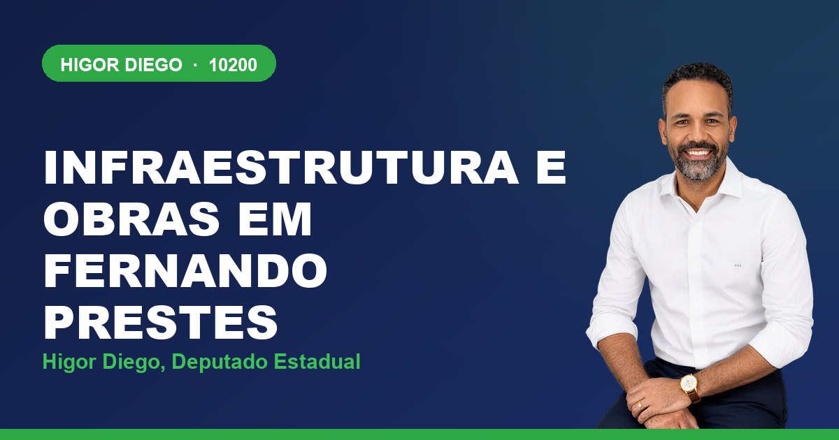 Infraestrutura e Obras em Fernando Prestes, com Higor Diego, deputado estadual 10200