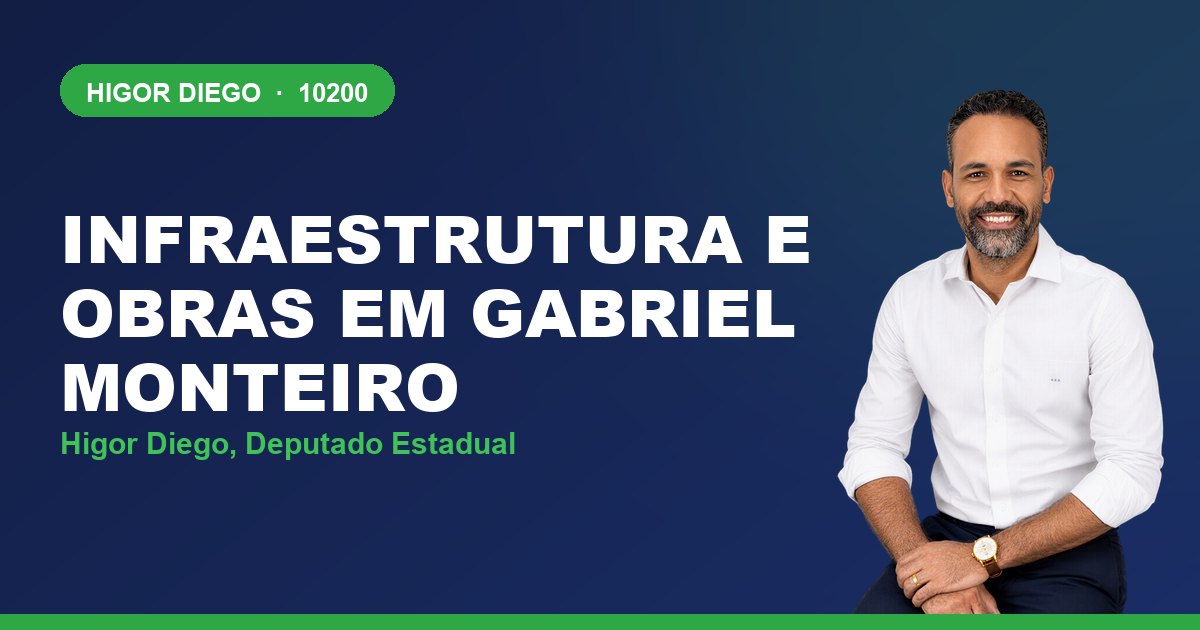 Infraestrutura e Obras em Gabriel Monteiro, com Higor Diego, deputado estadual 10200