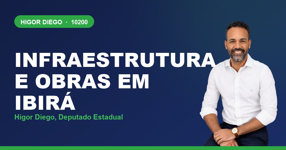 Infraestrutura e Obras em Ibirá, com Higor Diego, deputado estadual 10200