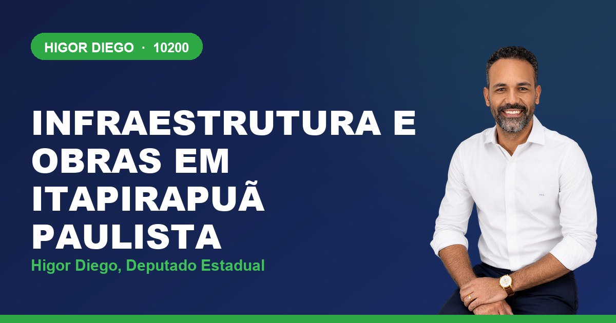 Infraestrutura e Obras em Itapirapuã Paulista, com Higor Diego, deputado estadual 10200