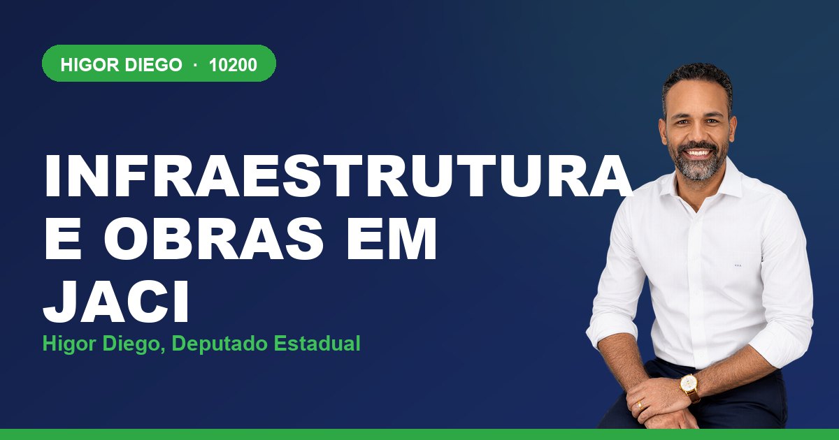 Infraestrutura e Obras em Jaci, com Higor Diego, deputado estadual 10200