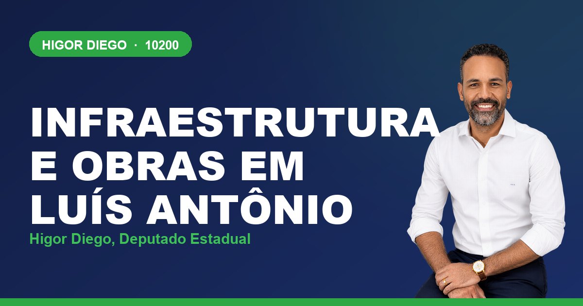 Infraestrutura e Obras em Luís Antônio, com Higor Diego, deputado estadual 10200