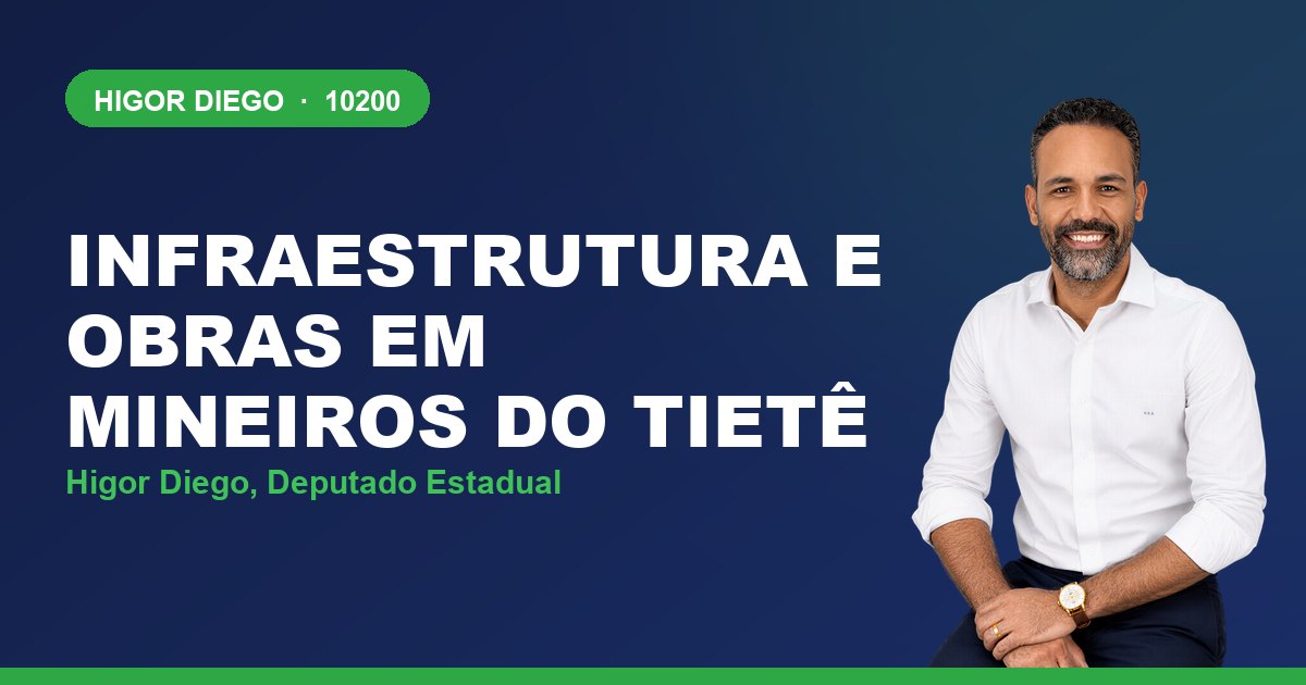 Infraestrutura e Obras em Mineiros do Tietê, com Higor Diego, deputado estadual 10200