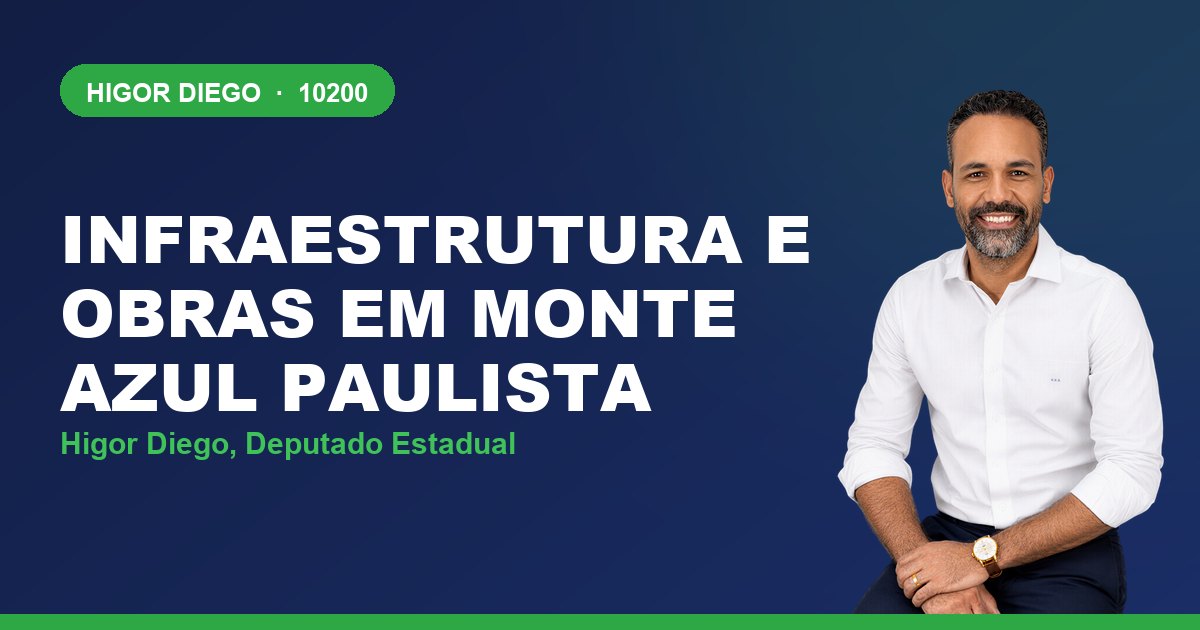 Infraestrutura e Obras em Monte Azul Paulista, com Higor Diego, deputado estadual 10200