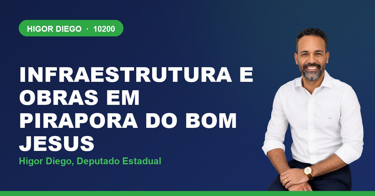 Infraestrutura e Obras em Pirapora do Bom Jesus, com Higor Diego, deputado estadual 10200