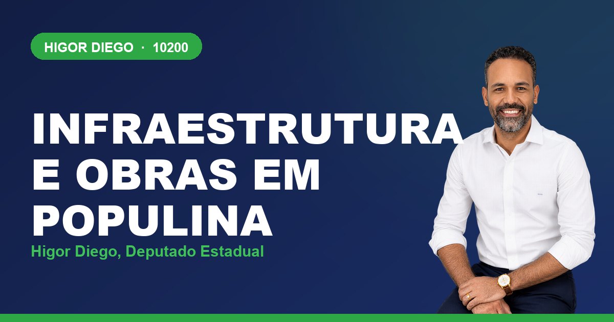 Infraestrutura e Obras em Populina, com Higor Diego, deputado estadual 10200