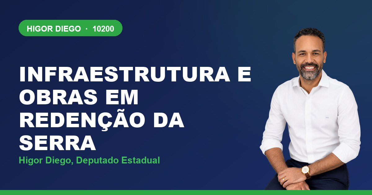 Infraestrutura e Obras em Redenção da Serra, com Higor Diego, deputado estadual 10200